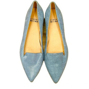 Stuart Weitzman Blue Glitter Loafer